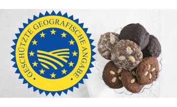 Lebkuchen rechts im Bild, links das ggA Logo