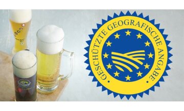rechts im Bild ggA Logo, links drei verschiedene Münchner Biere in unterschiedlichen Gläsern